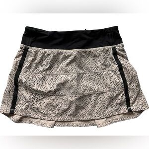 Lululemon Pace Rival Skort cheetah print 4tall